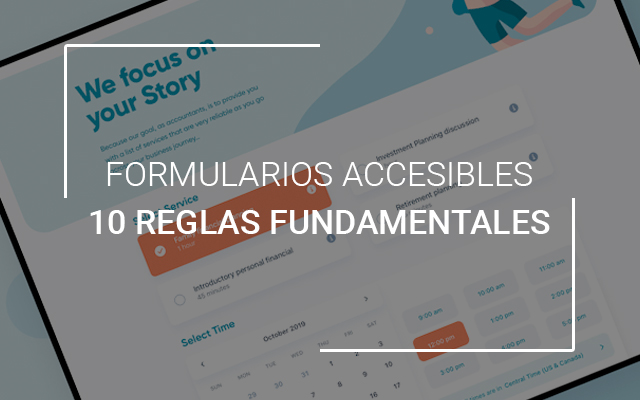 Formularios accesibles: 10 reglas fundamentales | Carlos Pinar